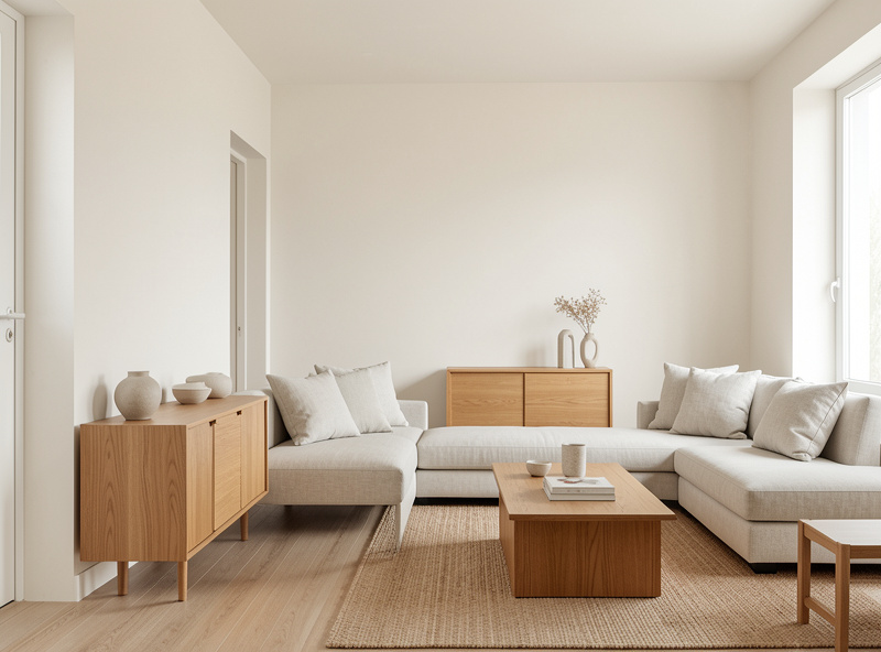 Calm Scandinavian living space